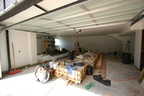 Garage walls finally primed, including...
