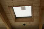 The skylights in the great room trimmed...