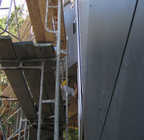 Measuring for the corner of the...