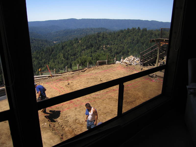 Lining out the location of the...