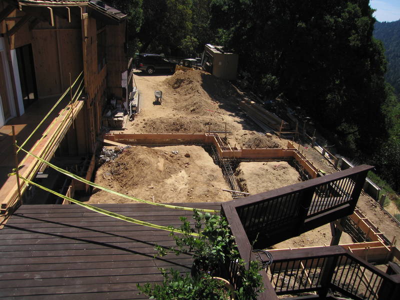 Looking east from the back deck,...