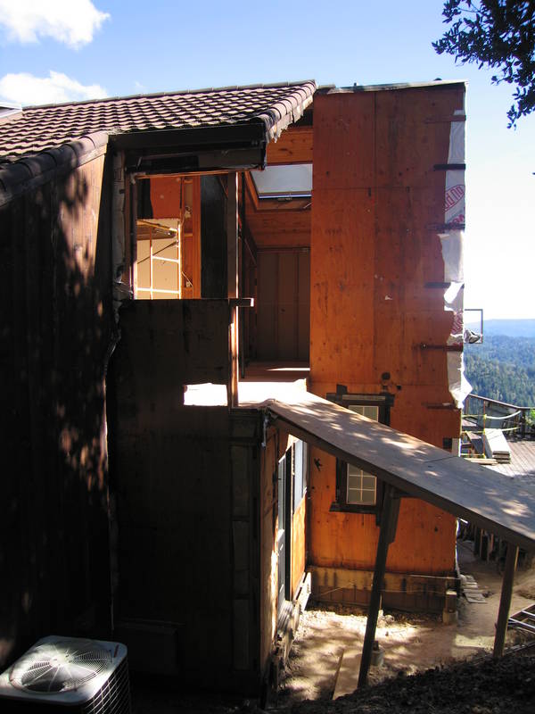 All of the plumbing has been removed...