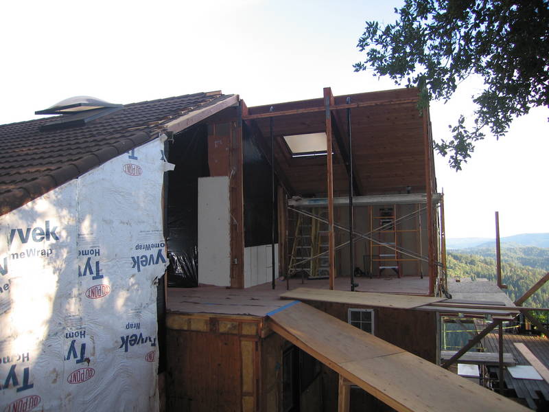 The upstairs continues to get smaller....