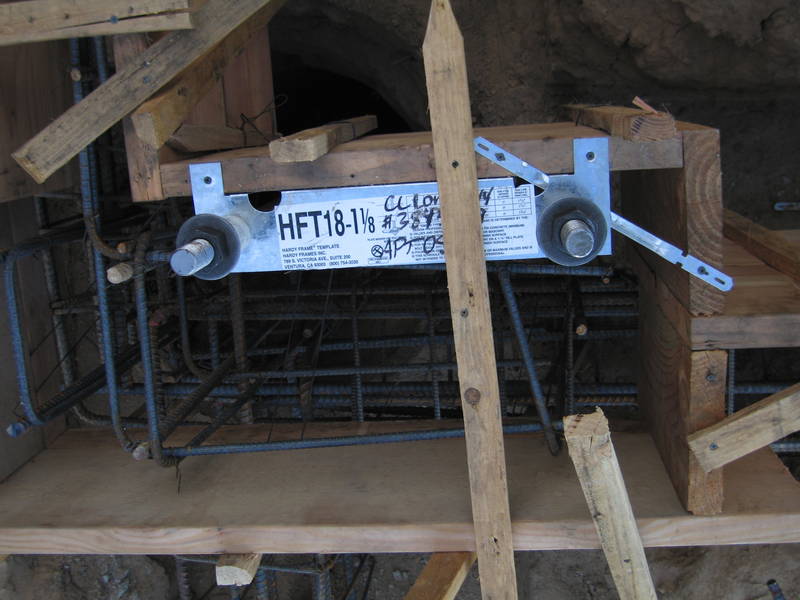 Close-up of one of the frames on top of...