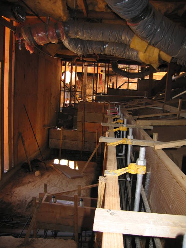 Tie downs for the retaining wall, too....