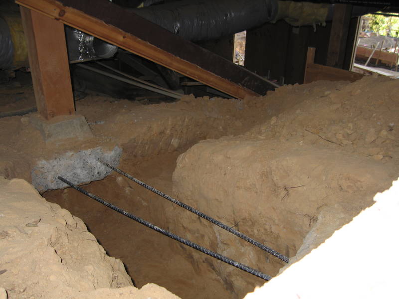 The last trench viewed from outside...