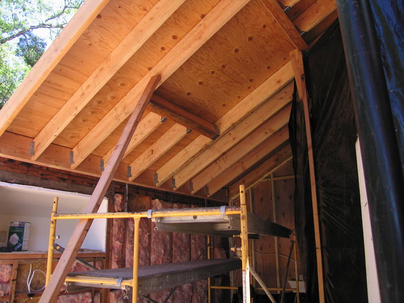 You can see the framing for the...