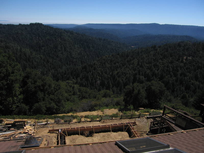 Foundation plus the view on a hot summer...