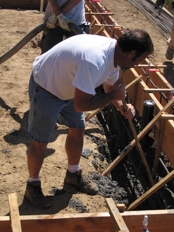 Dale removes voids the classic way: with...