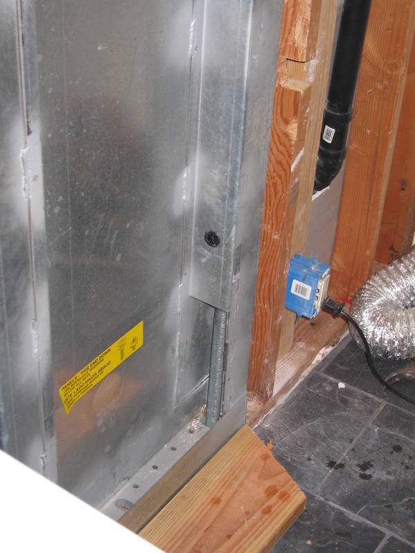 Getting those bolts to drop down is...