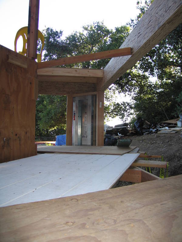 Looking out from the laundry room, 8/20....