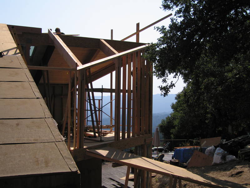 Once the rafters are in, the framing...