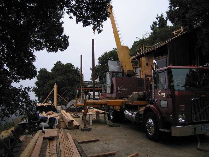 We've got endposts! By 9:00, the fog is...