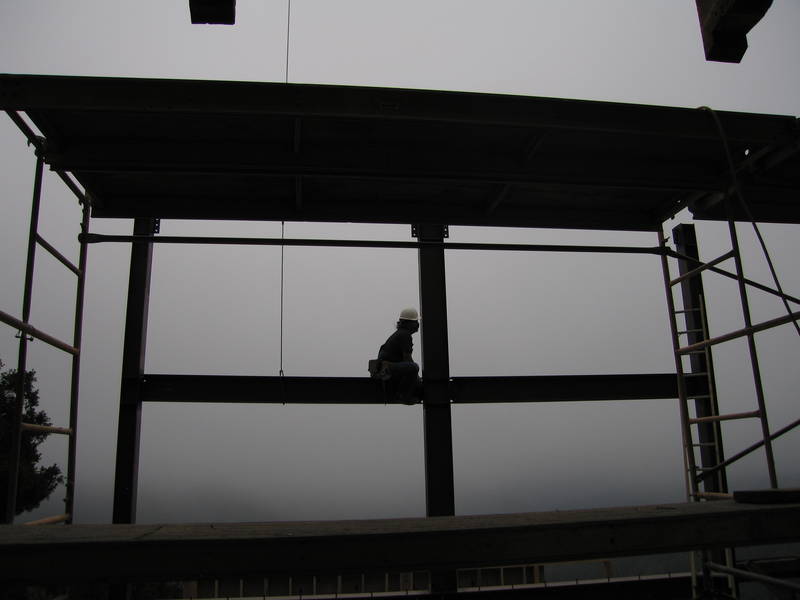 Positioning the bolts. Not quite 10:00....