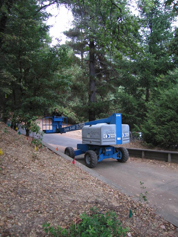 Andy tries a new toy. Driving the Genie...