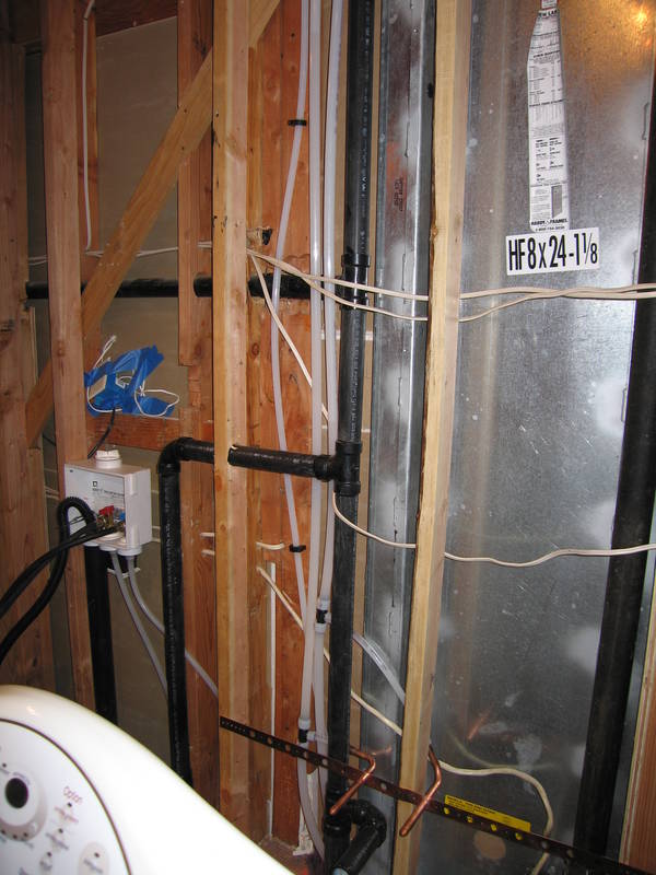PEX in the laundry room...