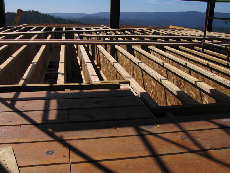 Floor level view of the great room floor...