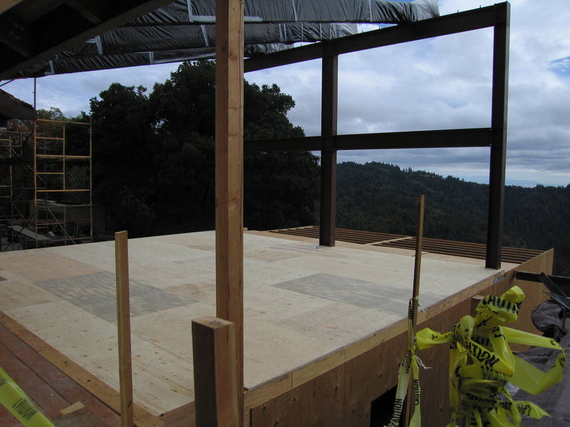 And after subfloor installation in the...