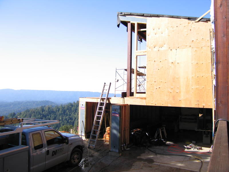 The frame without its center beams....