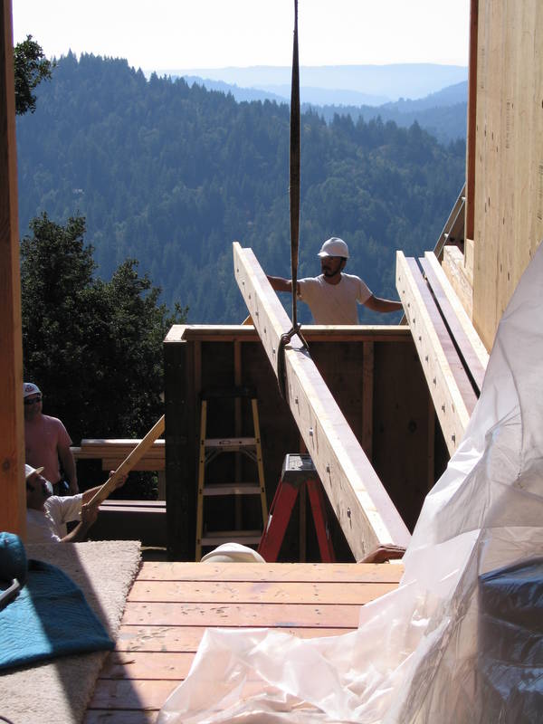 While the crane was here, the cantilever...