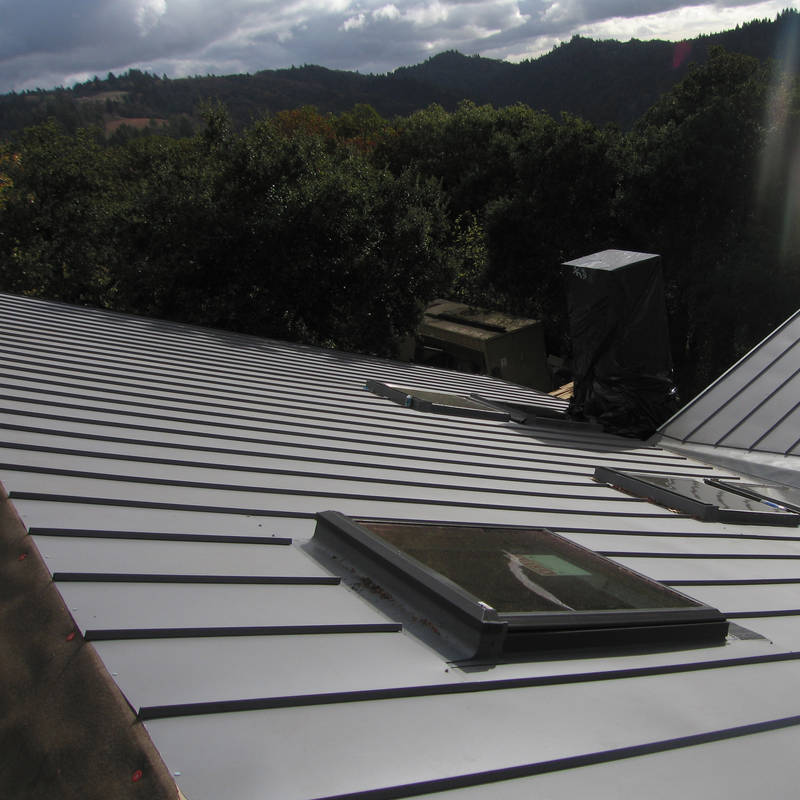 The roof is completed on the south side...