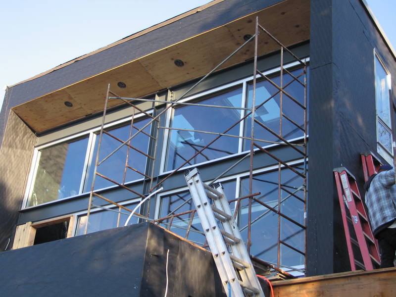 View from the outside. The soffit is...