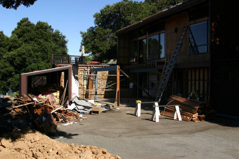 Then, the other door frame is gone......