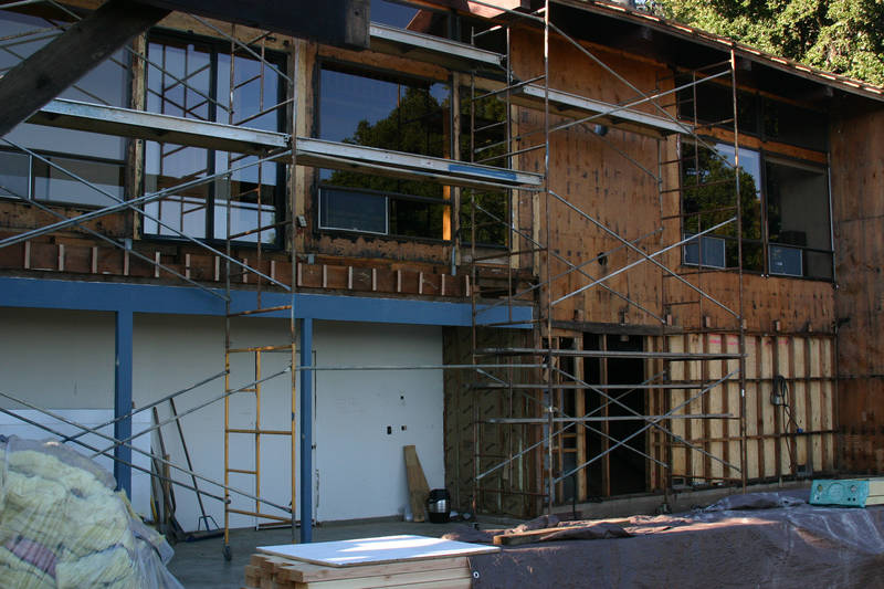 The remainder of the garage roof...