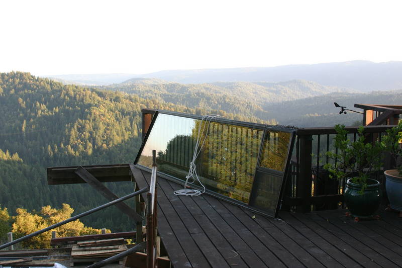 Why is this window lashed to the back...