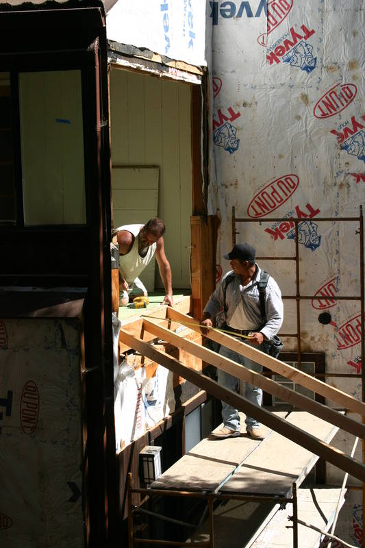 While the concrete guys worked out...