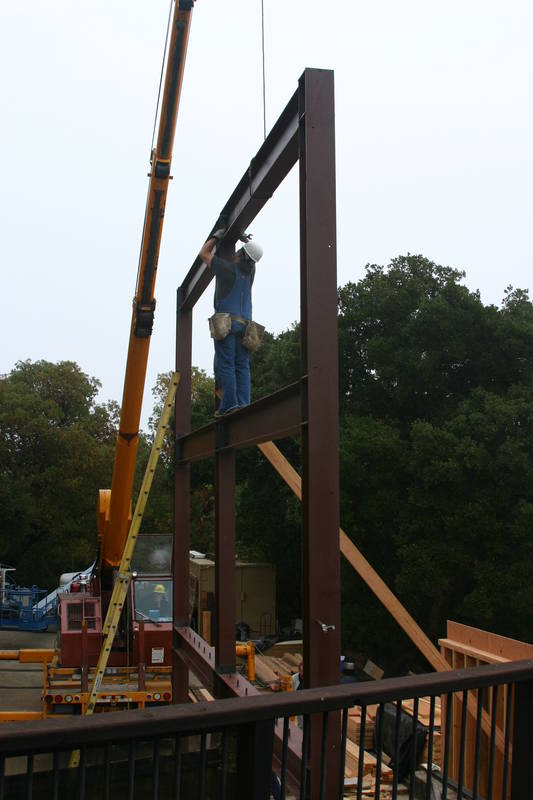 Bolting the other end...