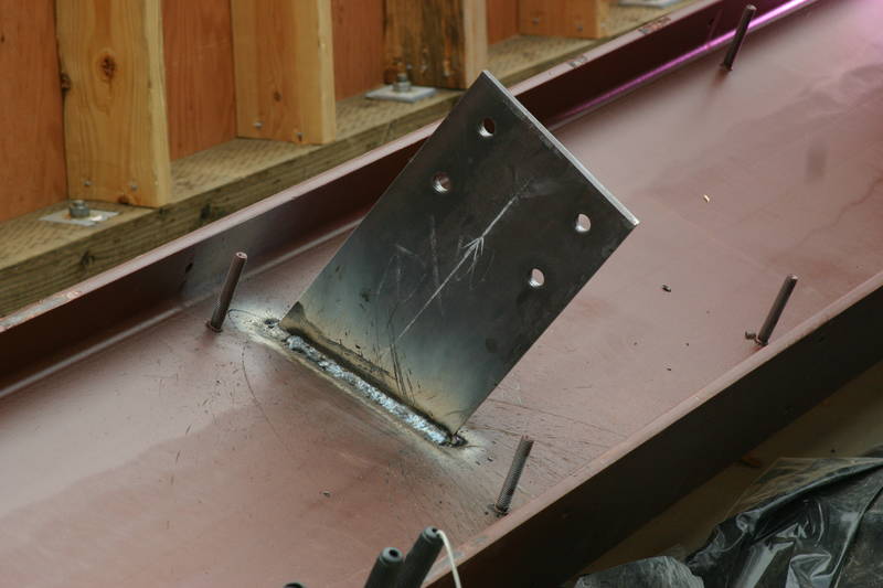 One knife in place. Five to go....