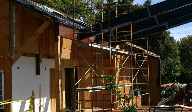 View of the transition beam from...