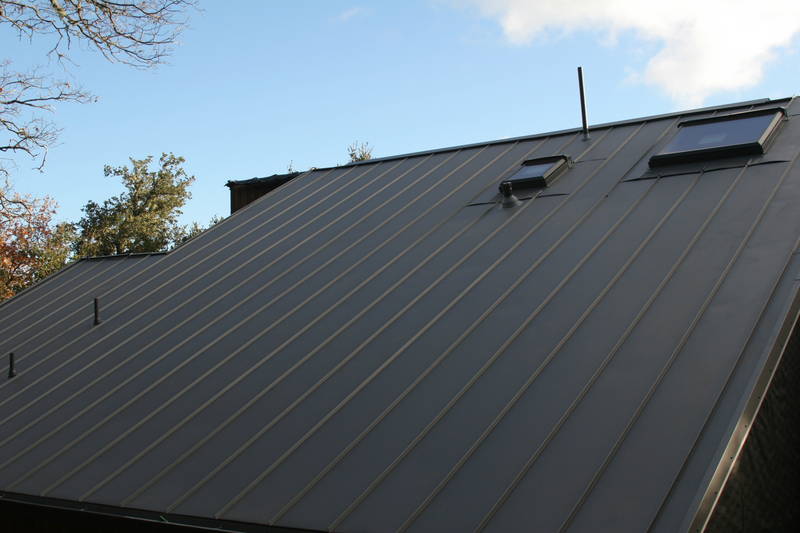 Later, even the vent pipes are through....