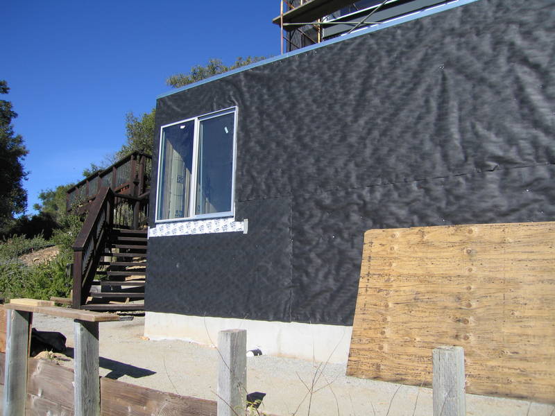 Once the garage doors were in, we could...