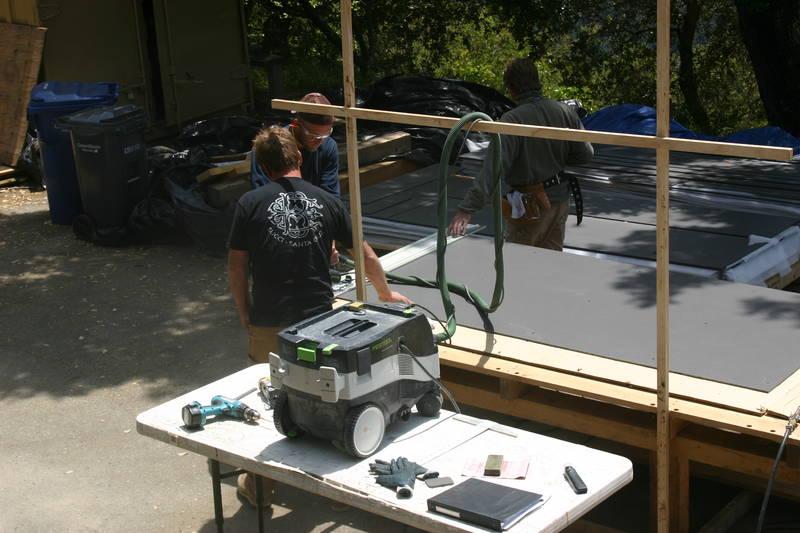 Cutting Swisspearl with a very snazzy...