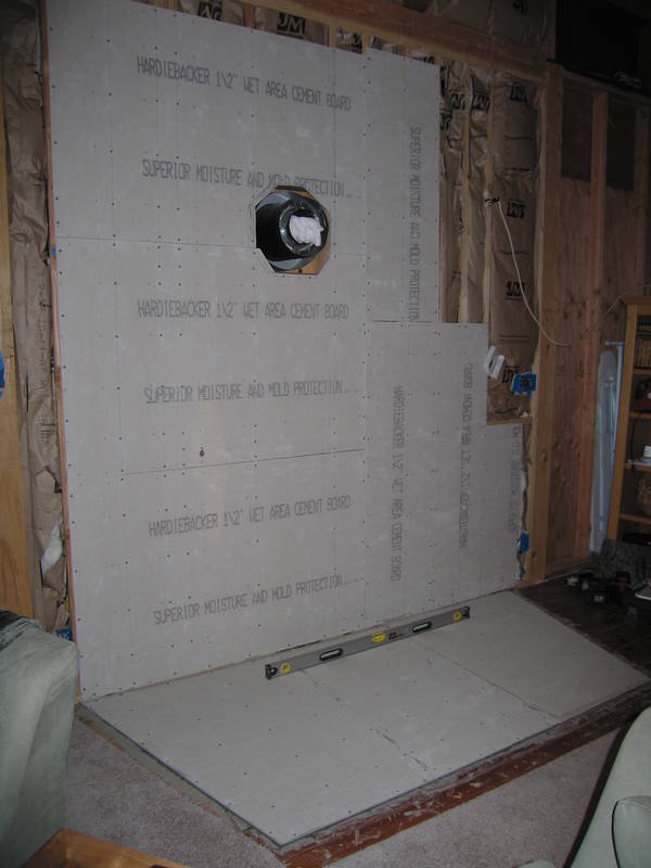 A peculiar view of our concrete board...