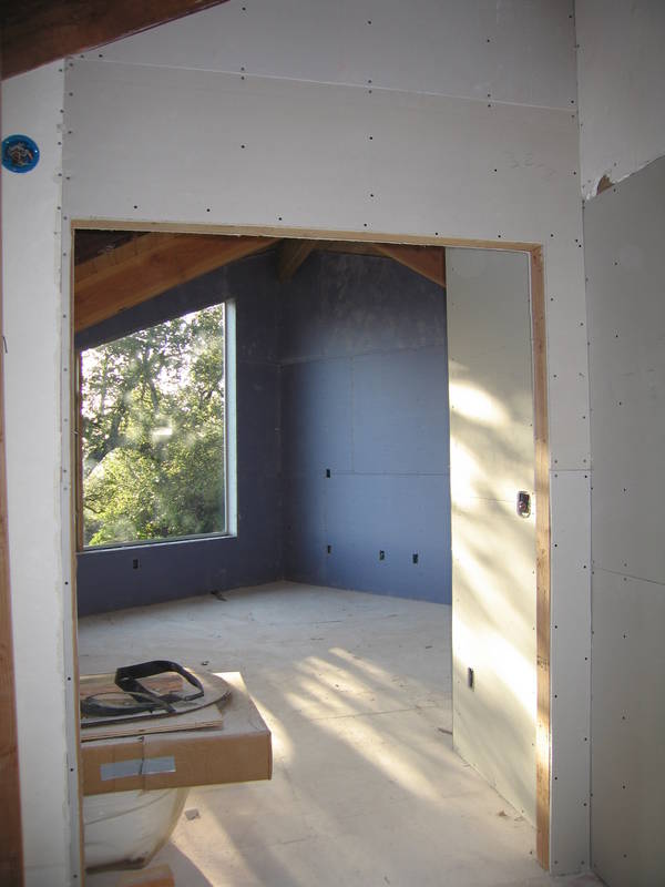 Entering the bedroom. The old doors have...