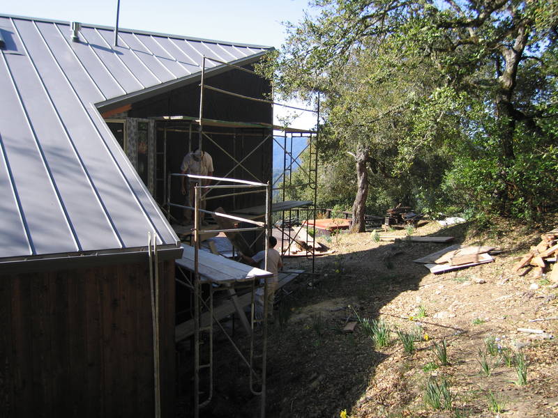 They had the back corner set up quickly....