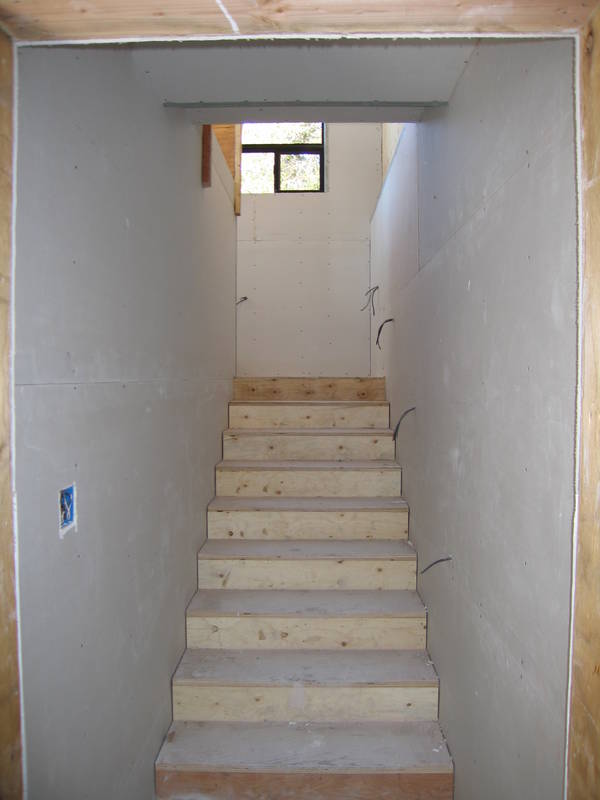 To the left, stairway up to the great...