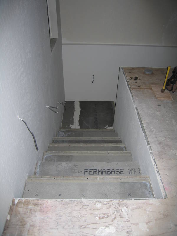 While siding was going on outside,...