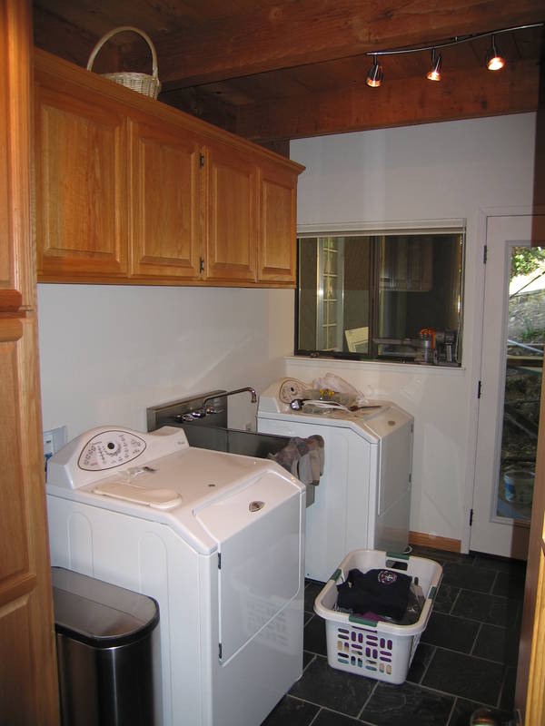 We put a stainless steel free-standing...