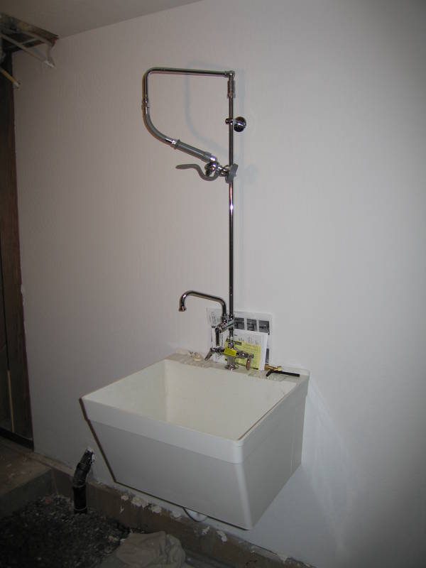 Utility sink (which was our laundry...