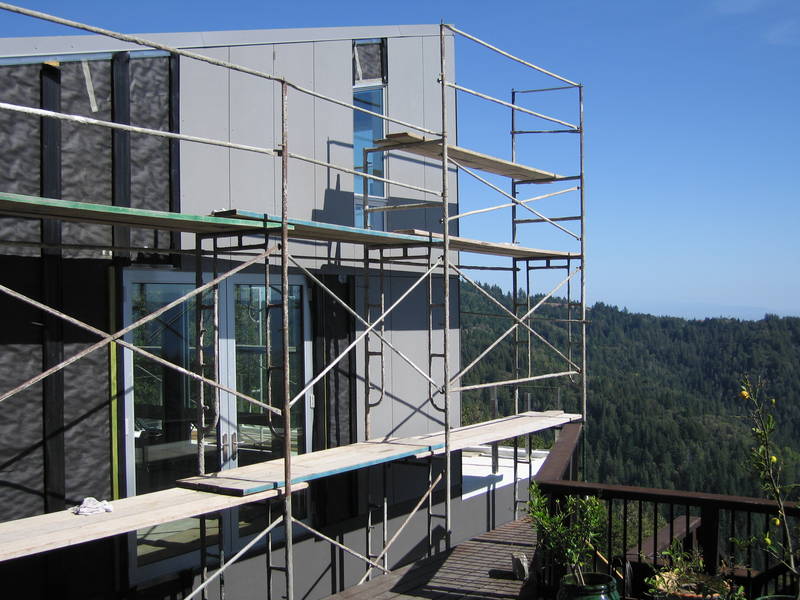 More progress on the west wall....