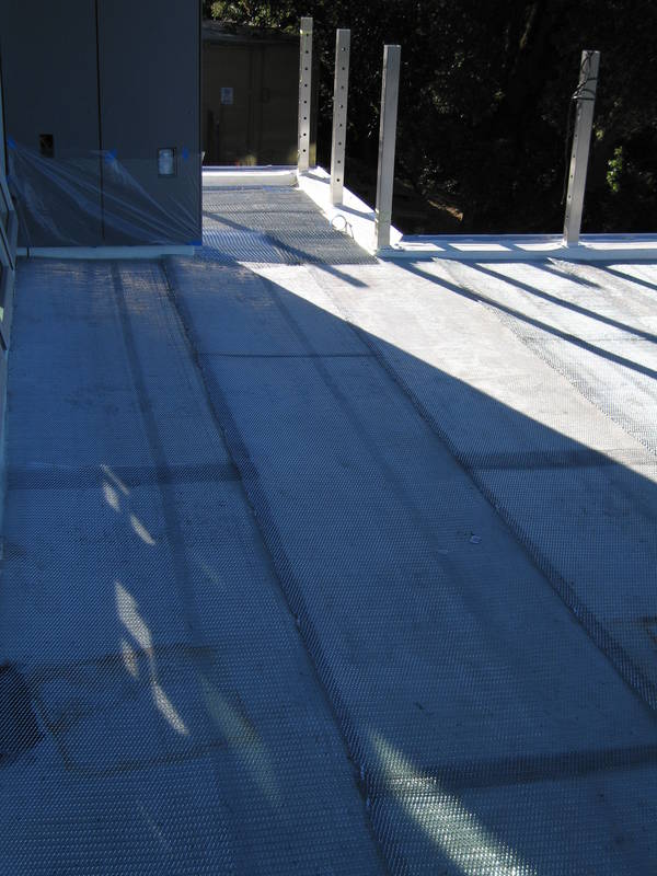 Preparing for tiling - first, a steel...