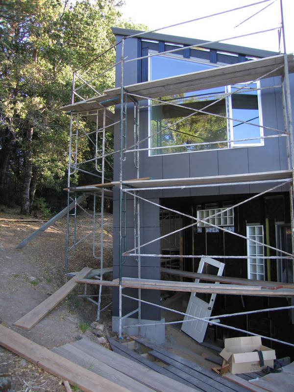 The Superman post treated with dark...