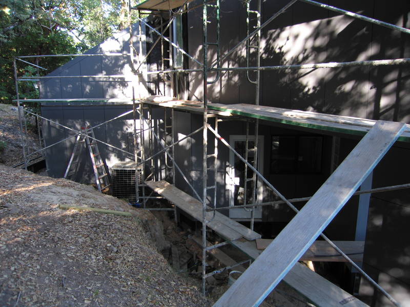 Wider shot to see the office wall....