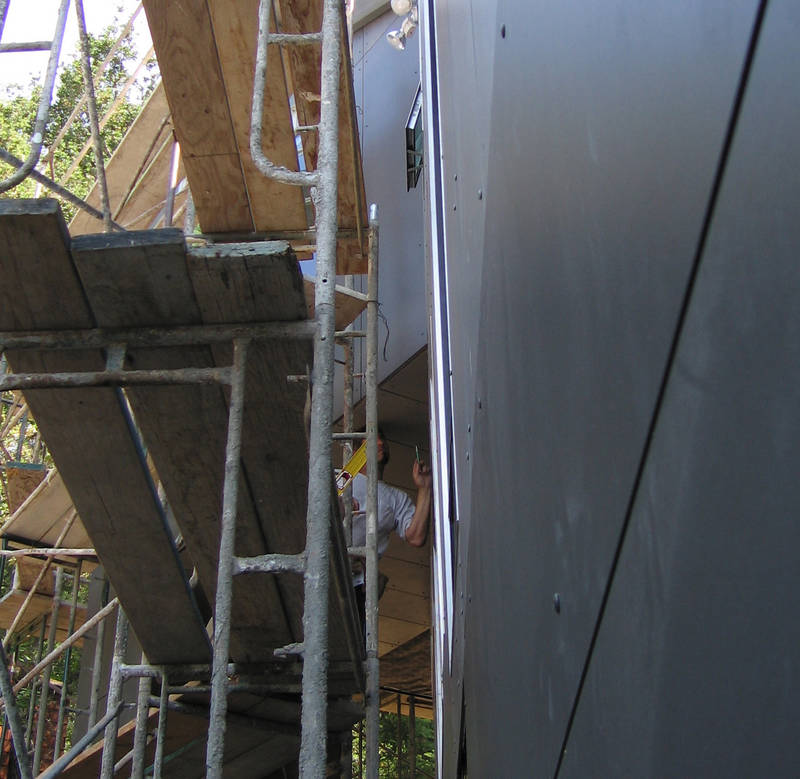 Measuring for the corner of the...