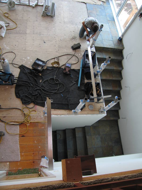 Railings! RCR starts the  layout of the...