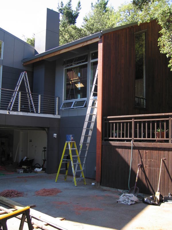 Redwood cap for the wing wall. This...